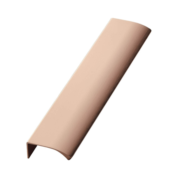 M�belhandtag - Borstad koppar - KANT RAK - 200 mm
