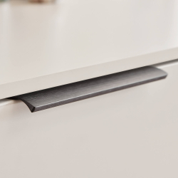 Furnipart M�belgreb - B�rstet antracit - Model EDGE STRAIGHT - 200 mm