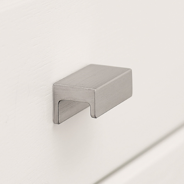 Furnipart M�belknop - B�rstet st�l - Model Station