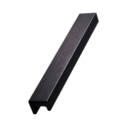 Furnipart M�belgriff - Mattschwarz geb�rstet - Modell Station - cc 160 mm