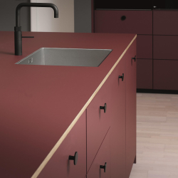 Furnipart M�belknopf - Mattes Schwarz - Modell Plato