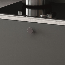 Furnipart M�belknopf - Anthrazit geb�rstet - Modell Plato