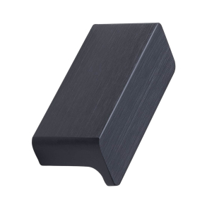 M�belknopp - Furnipart - Borstad matt svart - Modell Elan Knob