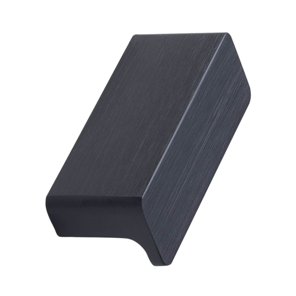 Furnipart M�belknop - B�rstet mat sort - Model Elan Knob
