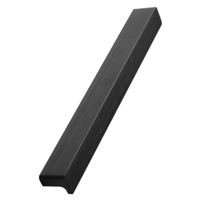 Furnipart Uchwyty meblowe - Szczotkowana matowa czerń - Model Elan 200 mm