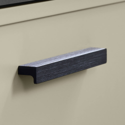 Furnipart M�belgreb - B�rstet mat sort - Model Elan 200 mm