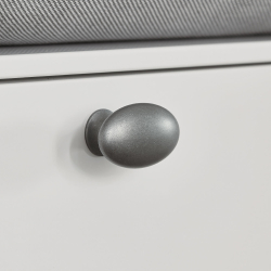 Gałka meblowa - Furnipart - Antyczny szary - Model Oval SImple