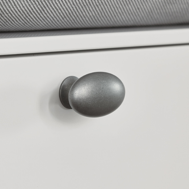 Gałka meblowa - Furnipart - Antyczny szary - Model Oval SImple