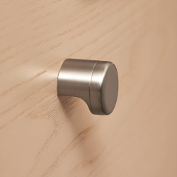 Gałka meblowa - Furnipart - Szczotkowana stal - Model Point