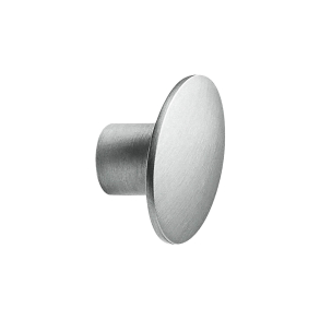 Furnipart M�belknop - B�rstet st�l - Model Dome