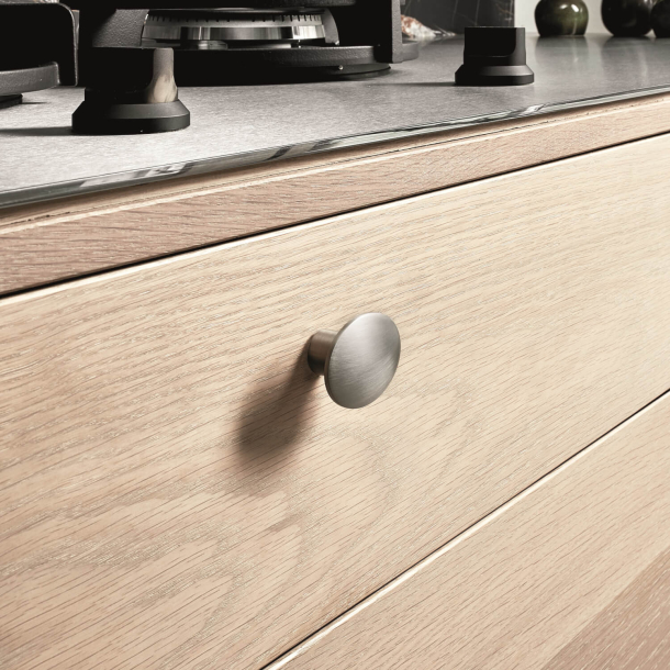 Furnipart M�belknopf - Geb�rsteter Edelstahl - Modell Dome