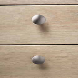 Furnipart M�belknopf - Geb�rsteter Edelstahl - Modell Dome