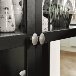 Furnipart M�belknopf - Geb�rsteter Edelstahl - Modell Dome