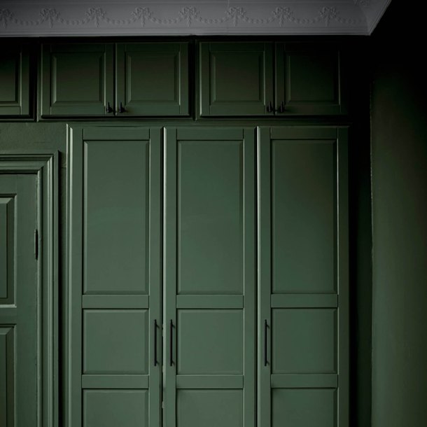 M�belhandtag - Furnipart - Matt svart - Modell Modell MANOR - cc128 mm