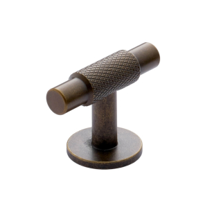 Uchwyt meblowy Furnipart T-bar - Antyczny mosiądz - Model MANOR 30 x 54 mm