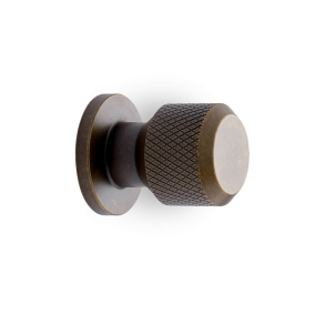 Furnipart Gałka do mebli - Mosiądz antyczny - Model Manor - 30 x 35 mm
