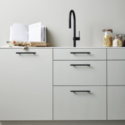 Furnipart M�belgriff - Mattes Schwarz - Modell Transit 219 mm