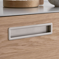 Furnipart Skjutd�rrshandtag - Borstat st�l - Modell Tub Straight