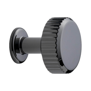 M�belknopp - Furnipart - Svart nickel - Modell Villa Round