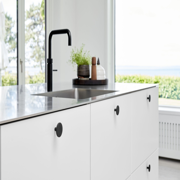 Furnipart M�belknopf - Mattes Schwarz - Modell Plato OceanIX