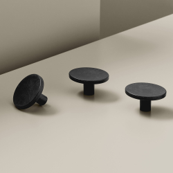 Furnipart M�belknopf - Mattes Schwarz - Modell Plato OceanIX
