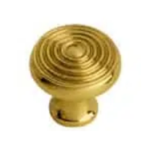 Furniture knob 714 - Brass without lacquer - 25 mm