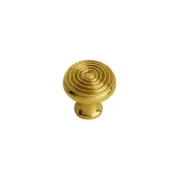 Furniture knob 714 - Brass without lacquer - 25 mm