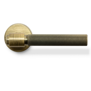 Klamka - Antyczny brąz - HELIX - Elegancki industrializm