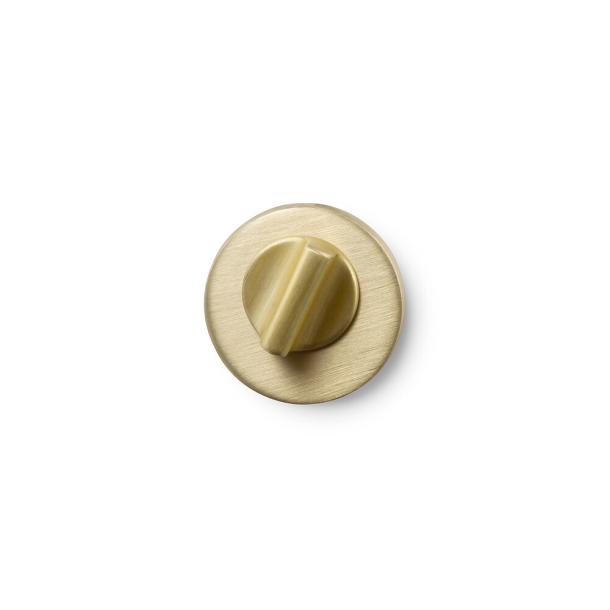 Blokada prywatności do WC - Mosiądz szczotkowany - Beslag Design - HELIX - 8x8 mm