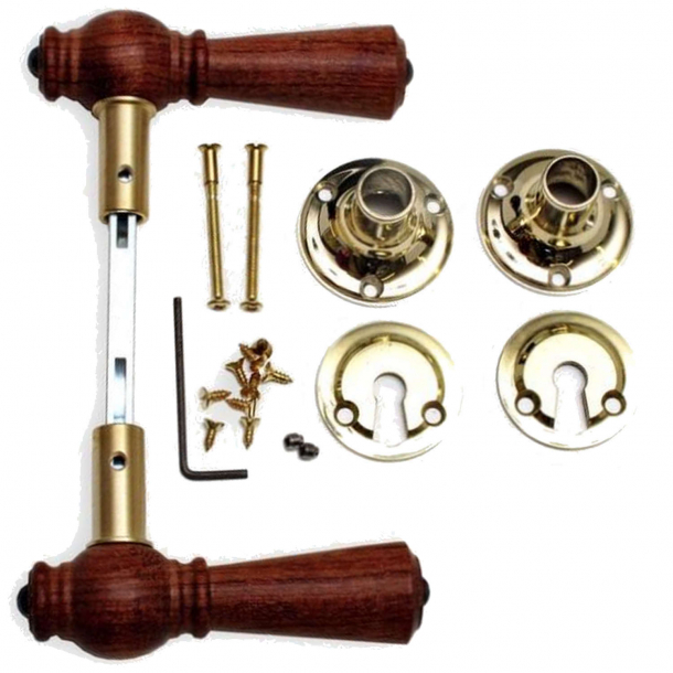 Drrhandtag - Tr - Inomhus - Mssing / Rosewood (205201-A)