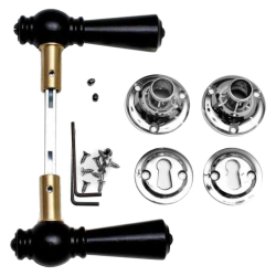 Klamka sterbro - Chrom i czarne drewno - OESTERBRO1029