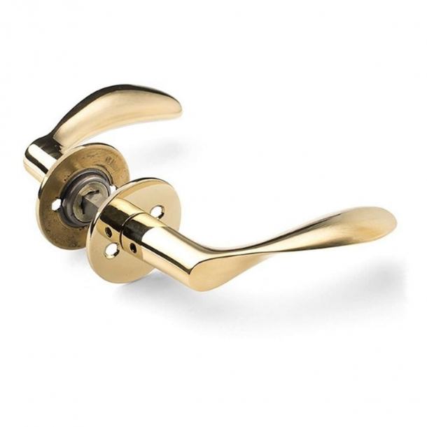 Arne Jacobsen door handle - AJ97 grip - Brass - Small model cc38mm