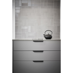 Furniture handle - Brushed matt black - Blaze 2 - 200 mm