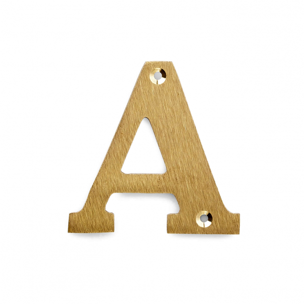 House numbers - Large - Brushed brass - Model 572 - 140 mm