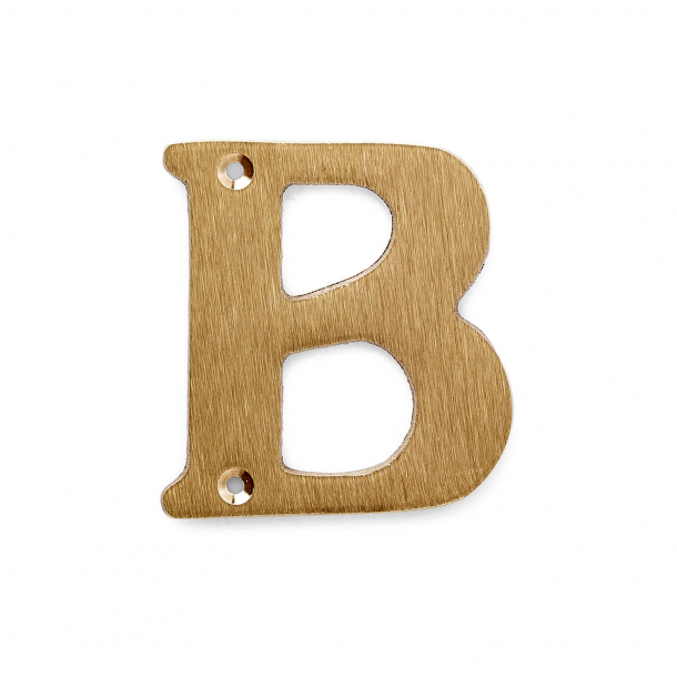 House numbers - Large - Brushed brass - Model 572 - 140 mm