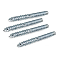 Hook screws (4 pcs) - Galvanized steel - M4 x 25 mm