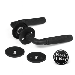 HABO d�rrhandtag Lexington inkl. nyckelskyltar - Svart