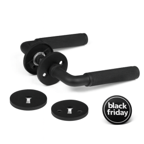 HABO drrhandtag Lexington inkl. nyckelskyltar - Svart