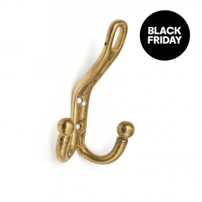 Wieszak na ubrania - Polerowany nielakierowany mosiądz - Model MDHKBR007