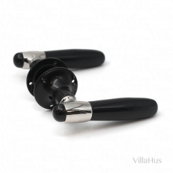 Door handle interior - Nickel Plated / Bakelite / Black Brass - Model NYHAVN