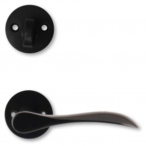 BELLEVUE - Drhndtag - Udendrs med cylinderring og vrider - Sort