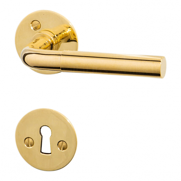 FUNKIS door handle interior - Brass Door handle - 16mm
