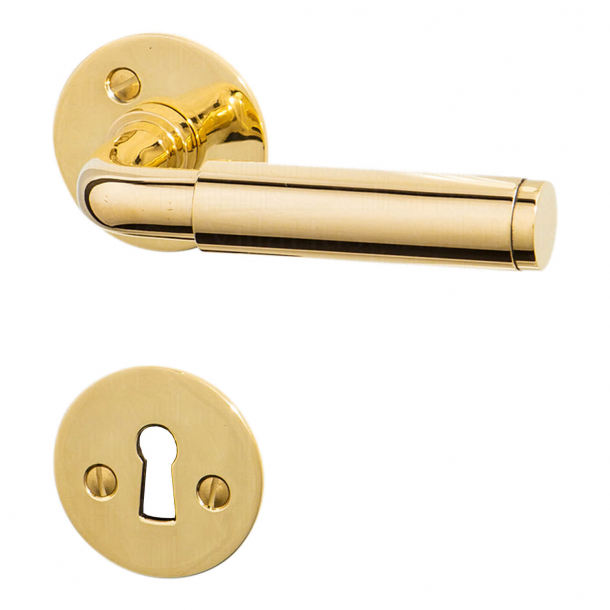 FUNKIS door handle interior - Brass Door handle - 20mm