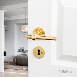 Door handle - Interior - Brass without lacquer - SKODSBORG - 16 mm