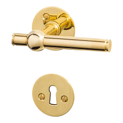Door handle - Brass without lacquer - SKODSBORG 8014 - 14 mm