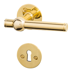 Door handle - Interior - Brass without lacquer - SKODSBORG - 16 mm