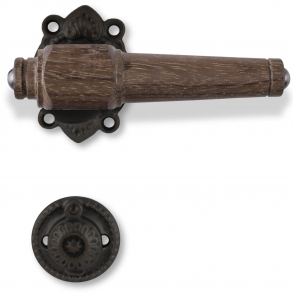 Klamka do drzwi - Dąb / Oksydowany mosiądz - Model SVANEMLLEN1001