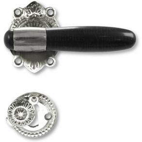 Door handle interior - Nickel / Bakelite / Antique nickel - Model NYHAVN