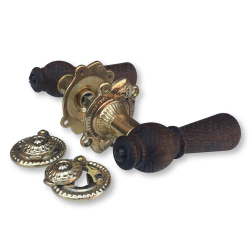 Klamka sterbro - Mosi&#261;dz antyczny i w&#281;dzony d&#261;b - OESTERBRO1003