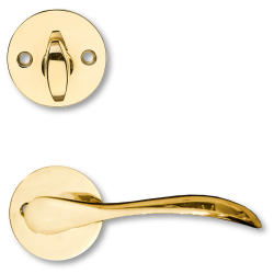 BELLEVUE - Drhndtag udendrs med vrider - Messing uden lak